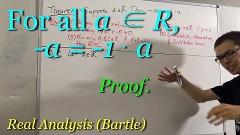 -x = -1 * x (Proof) [ILIEKMATHPHYSICS]
