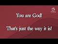 You Are God Alone | William McDowell | Lyrics