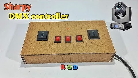 How To Make Sharpy light DMX controller at home with cardboard 🔥🔥🔥sharpy light remote kaise banaye
