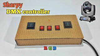 How To Make Sharpy light DMX controller at home with cardboard 🔥🔥🔥sharpy light remote kaise banaye