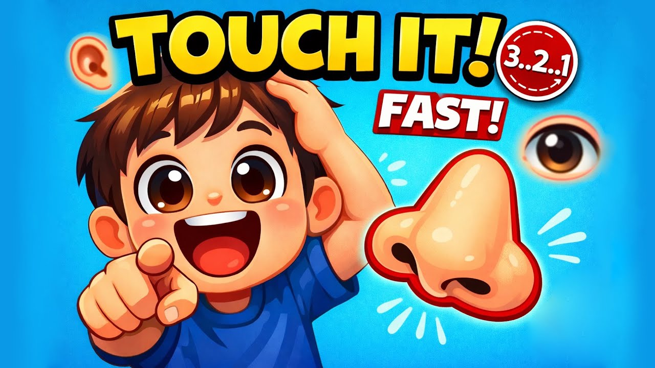 👉 Touch It FAST! 🖐️ Body Parts Game for Kids