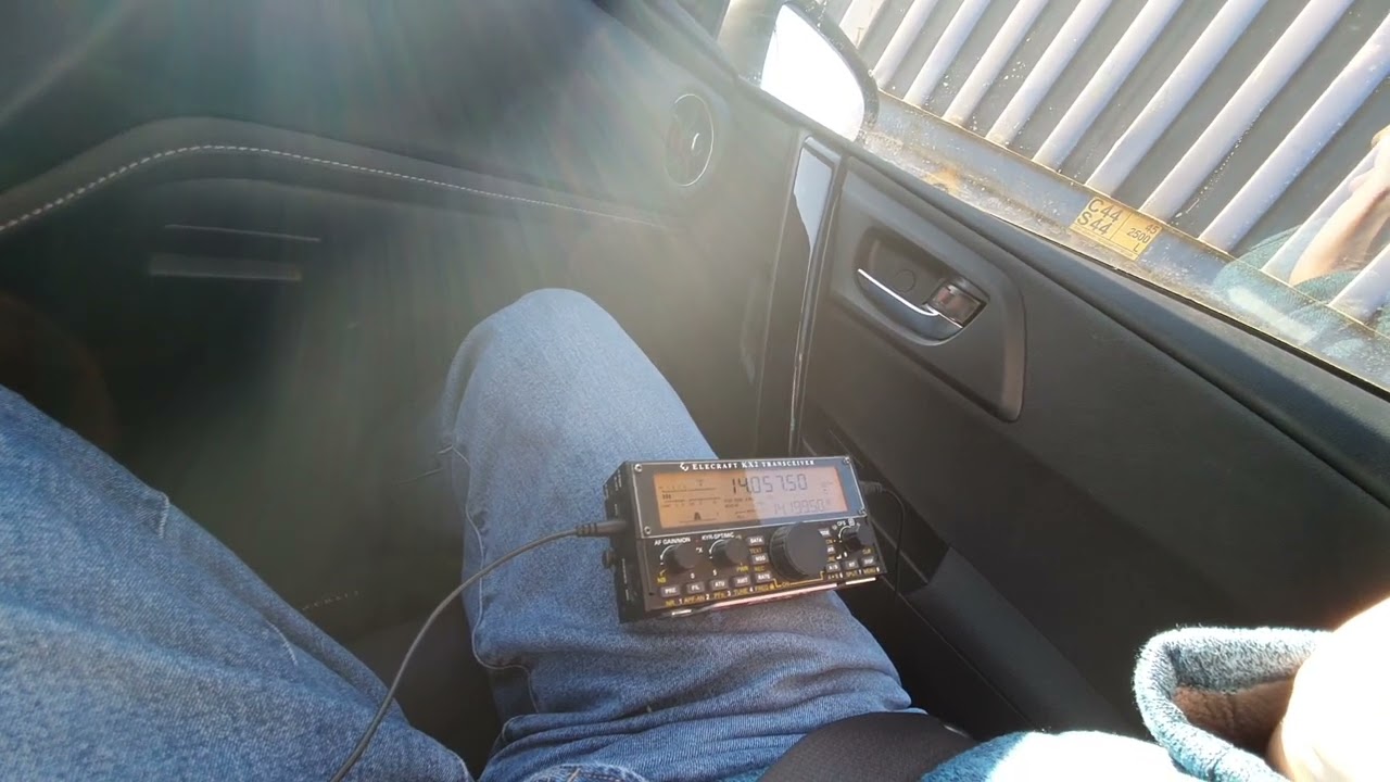 DL1CR 20m qso SA4BLM with 2m/70cm mobile ant :-) and straight key