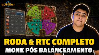 COMPLETE MONK SKILL WHEEL AND RTC GUIDE AFTER THE BALANCE PATCH! | Rubinot