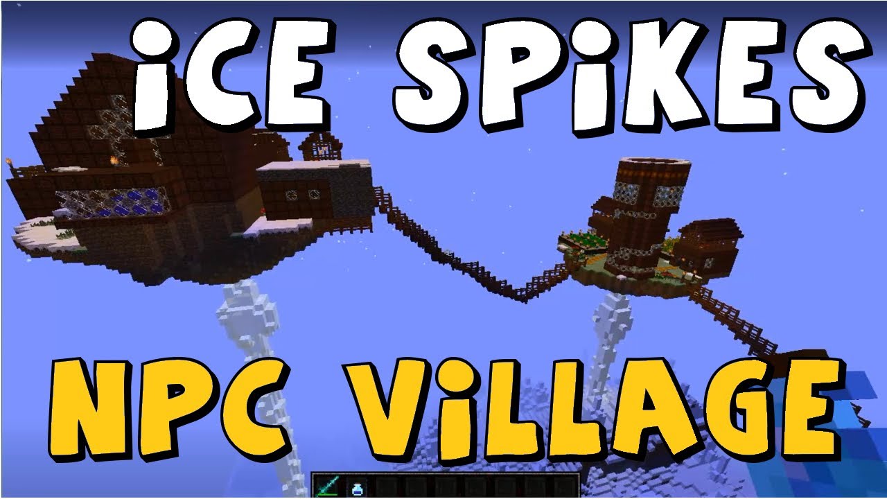 Minecraft Ice Spikes NPC Village download (MC project #2) - YouTube
