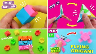 4 Best Origami Pop IT Fidgets. Anti-stress Moving PAPER crafts