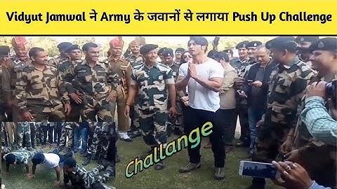 🏋️Push Up Challenge Vidyut Jamwal Army💪 के जवानों से लगाया  #shorts