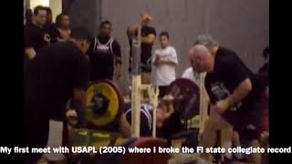 Breaking Fl Collegiate State Record 05 - My Bench Press Program