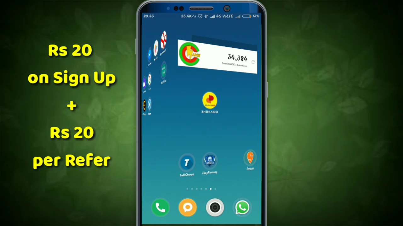 ABPB Refer PROOF - ₹100 per 5 Refer , BHIM ABPB Loot