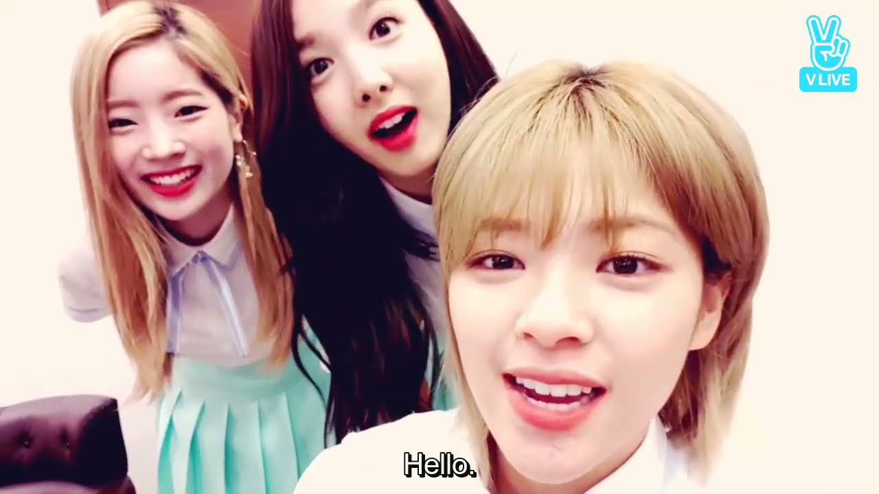 [Eng Sub] 2017-06-07 팬싸전.. |nayeon, jeongyeon and dahyun vlive while  waiting for their fansign event