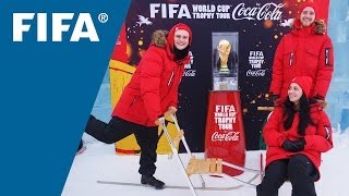 World Cup Trophy Sees Snow In Sweden