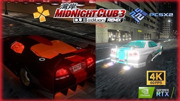 Midnight Club 3 Dub Edition Remix Comparison / PPSSPP vs PCSX2 Emulator / 4k 60FPS