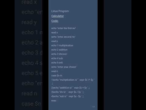 Calculator | shell scripting tutorial #shorts #linux