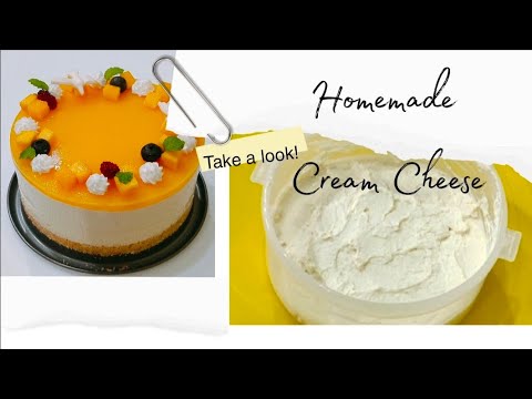 CARA SIMPLE MEMBUAT CREAM CHEESE SENDIRI / HOMEMADE CREAM CHEESE - YouTube