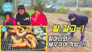 Rural landscape in Korea!!(feat.Front yard camping)