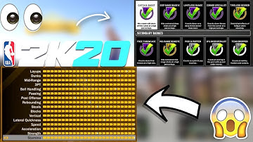 HOW NBA 2K20 ATTRIBUTES, BADGES AND ARCHETYPES SHOULD WORK|2K20 PLAYER BUILDS COPY NBA PLAYER BUILDS