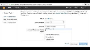 How to create an Amazon IAM access policy