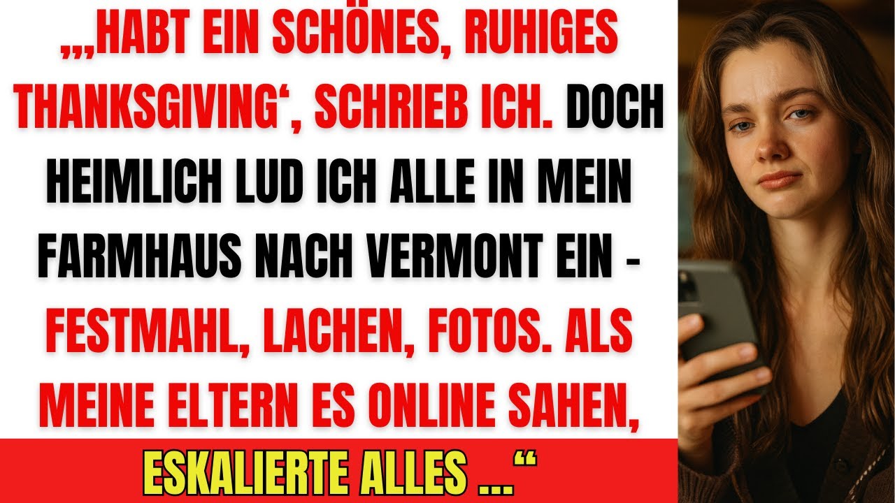 Eltern sagten: „Komm nicht zu Thanksgiving!“ – Doch sie bereuten es schnell