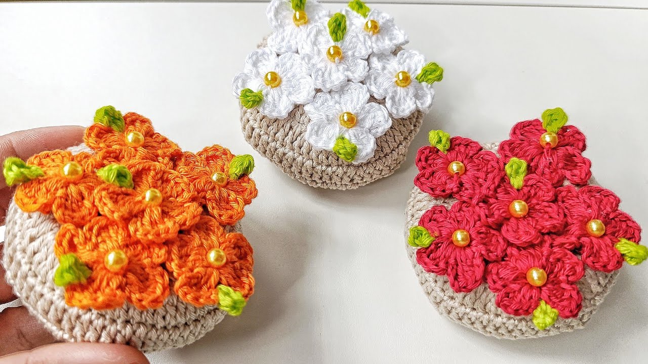 Vem aprender comigo, esse sachê perfumado ou porta sabonete de crochê 🧶