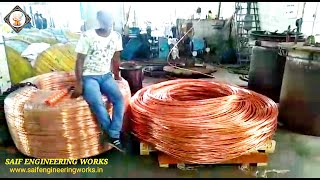 Copper Rod Plant 8 mm | RBD Machine | Copper Wire Manufacturing Process | Wire Drawing Process