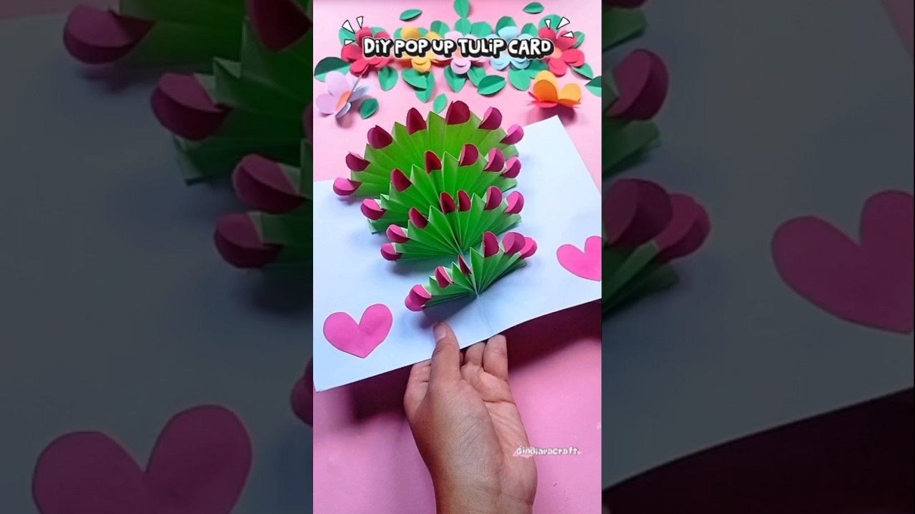 DIY Pop Up Tulip Card 🌷 | Easy Handmade Greeting Card Idea
