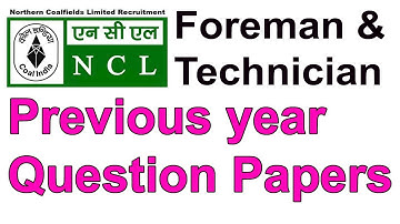 NCL(northern coal field) || fitter previous year question paper and  answers|| dreamjob study