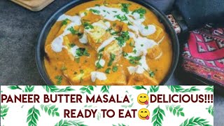 PANEER BUTTER MASALA IN RESTRO STYLE.