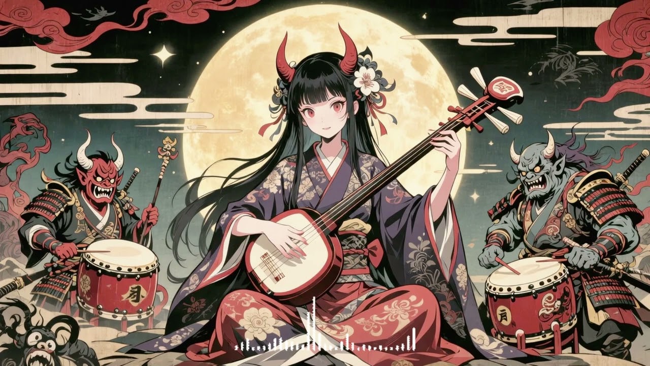 三味線 BGM】 三味線・和太鼓・和楽器//Shamisen/Japanese drums