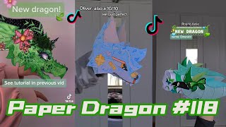 Dragon Puppet Crafts - Paper Dragon TikTok Compilation #118