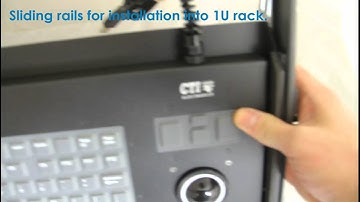 KIT3700 - Industrial Rackmount Keyboard w/ Trackball Mouse