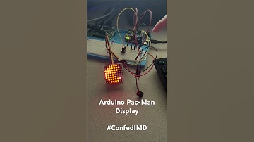 Arduino Pac-Man display using Grove 8x8 HT16K33 LED Matrix #confedimd