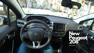2018 New Peugeot 208 1,2 PureTech 82 HP 4K | POV Test Drive #045 Joe Black