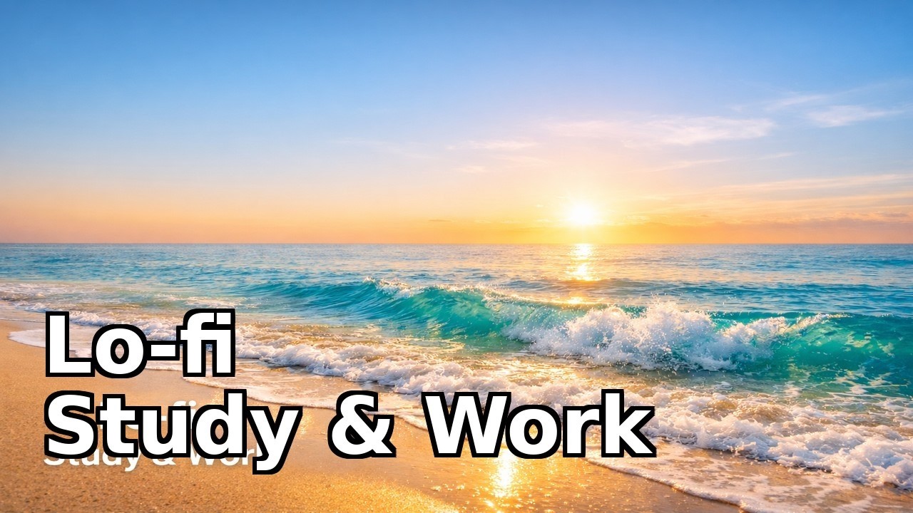 Ocean Breeze Study Mix Lofi 2 Hour / Calm Productivity Radio