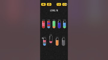 Soda Sort Puzzle Level 16 Walkthrough