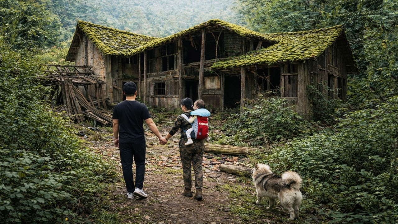 leaving the city,couple poor returned home to turn a 20 year abandoned hill house into new home