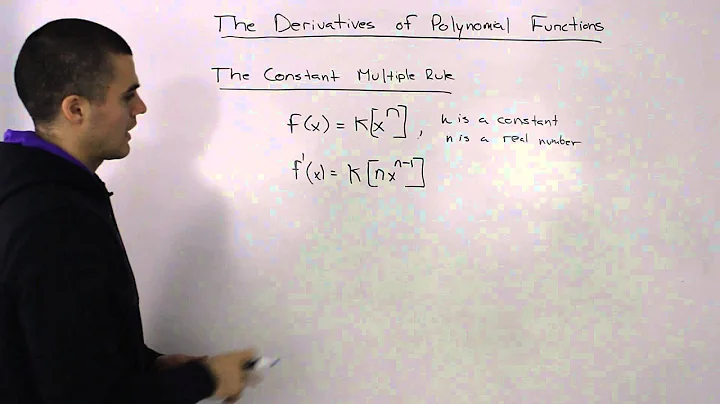 The Constant Multiple Rule for Derivatives