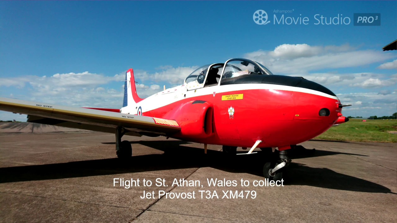 Flight to St. Athan, Wales to collect Jet Provost T3A XM479 YouTube