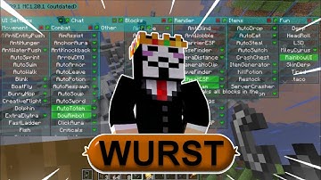 How To Download & Install the Wurst Client In  Minecraft 1.20.4 | Hide Wurst logo 👾