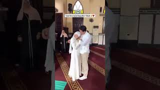 Your first halal hug 🥹♥️ . . . . . #nikah #wedding #reels #love #weddingcouple #viral #duet