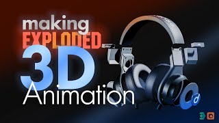 How We Made This Exploded 3D Headphone Animation in 3Dsmax using Corona Engine [Full Video]