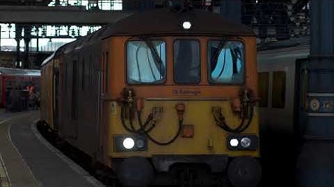 GBRf Class 73 x2 & NR Track Inspection set depart Brighton