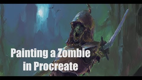 Painting a Zombie in Procreate - Process Video