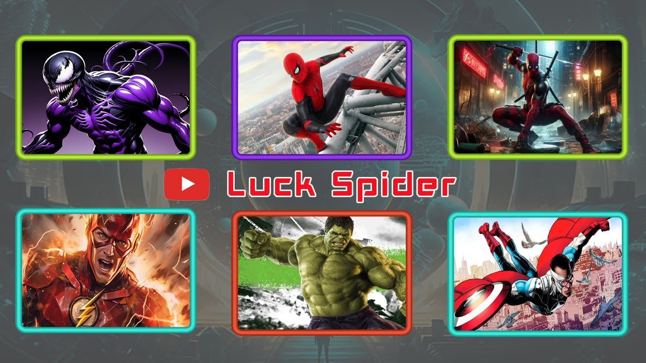 SPIN WHEEL SUPERHERO AVENGERS TEAM SPIDERMAN VS SPIDERMAN,BATMAN VS SUPERMAN,SPIDERMAN, VENOM,HULK 2