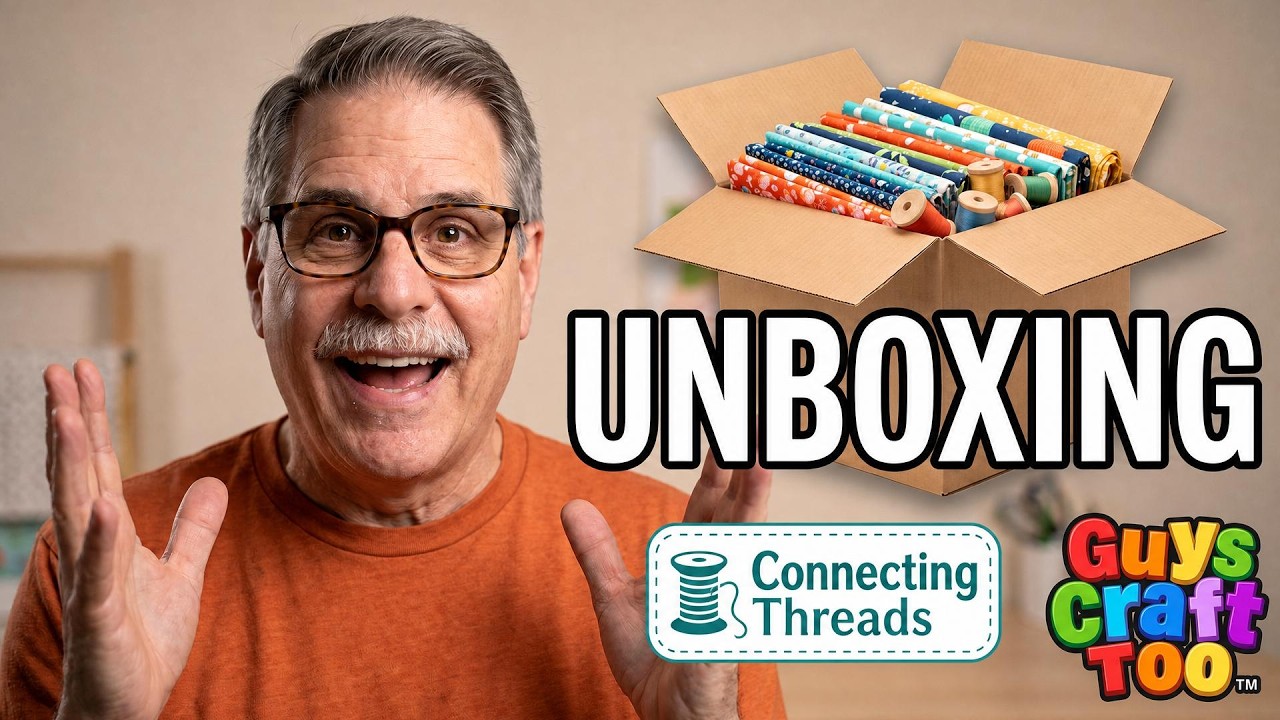 I'm a Connecting Threads Affiliate! Mystery Fabric Box Unboxing
