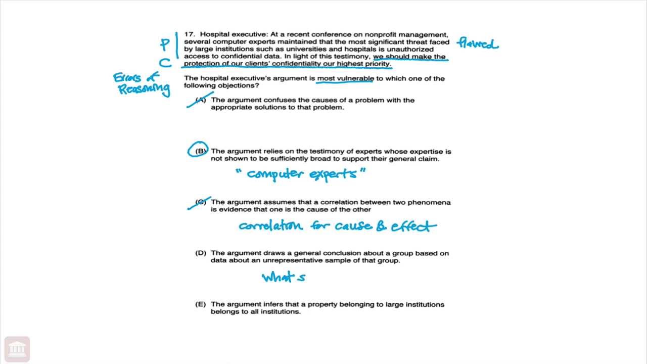 June 2007 Lsat Lr1 Q17 Youtube