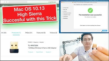 How to Instal TL-WN725N USB Wireless Adapter on Mac OS High Sierra