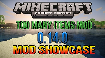 Minecraft PE 0.14.0 Too Many Items Mod - Mod Showcase