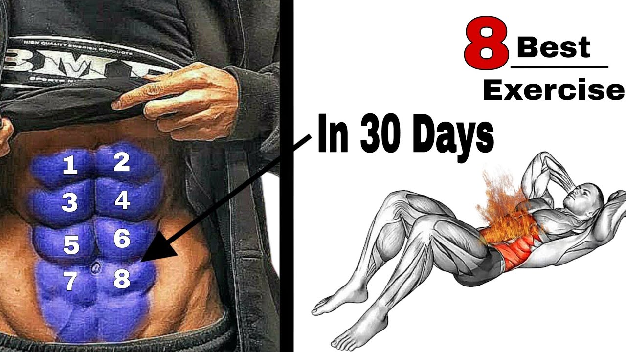 8 Best Abs Exercises | Get Visible Eight-Pack Fast (No Equipment) - YouTube