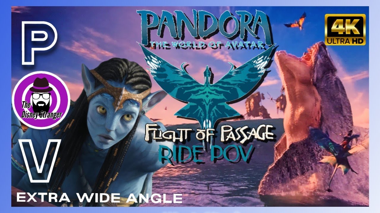 PANDORA: FLIGHT OF PASSAGE RIDE ANIMAL KINGDOM | EXTRA WIDE ANGLE 