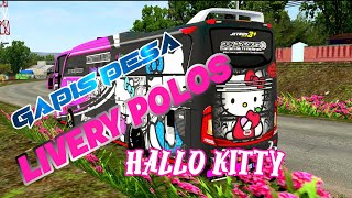 Livery Polos - Black Pink Hallo Kitty