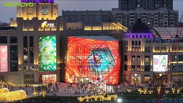 Transparent LED Display | Customized IGU Glass LED Digital Facade